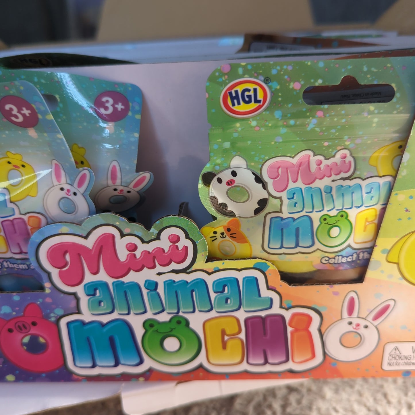 Mini animal mochi pack of 3