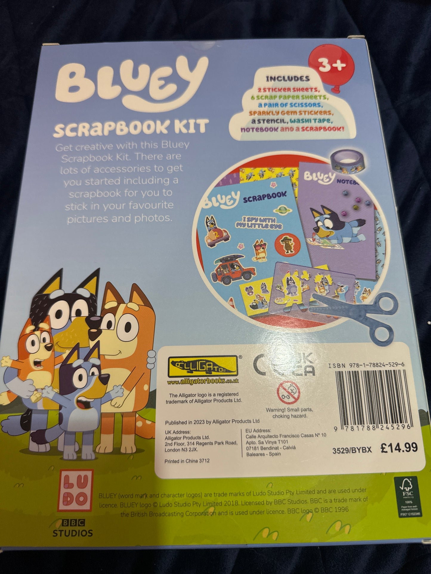 Bluey scrapbook kit