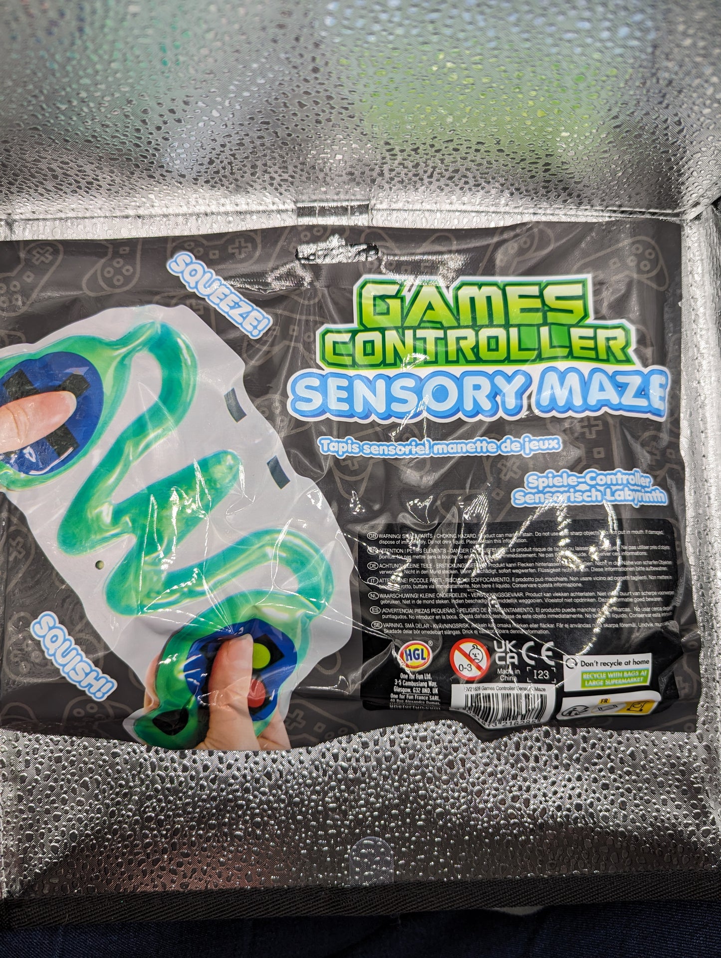 Game controller sensory maze